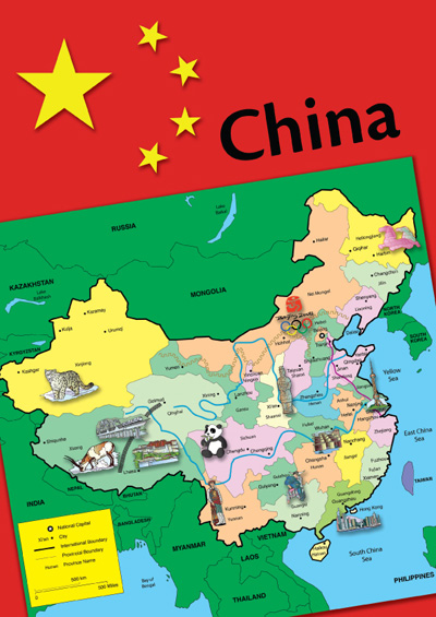 china map for kids. China Education Project